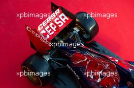 Scuderia Toro Rosso STR9 engine cover and rear wing detail. 27.01.2014. Formula One Testing, Preparations, Jerez, Spain.