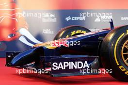 The Scuderia Toro Rosso STR9 is unveiled: front wing and nosecone detail. 27.01.2014. Formula One Testing, Preparations, Jerez, Spain.