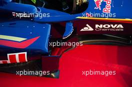 Scuderia Toro Rosso STR9 sidepod detail. 27.01.2014. Formula One Testing, Preparations, Jerez, Spain.