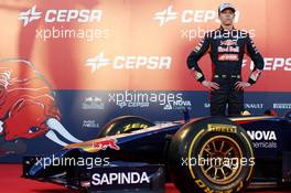 Daniil Kvyat (RUS) Scuderia Toro Rosso at the unveiling of the Scuderia Toro Rosso STR9. 27.01.2014. Formula One Testing, Preparations, Jerez, Spain.