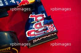 Scuderia Toro Rosso STR9 front wing detail. 27.01.2014. Formula One Testing, Preparations, Jerez, Spain.