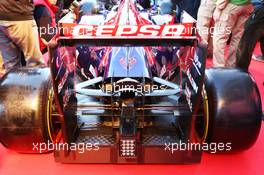 The new Scuderia Toro Rosso STR9 is unveiled - rear wing and rear diffuser detail. 27.01.2014. Formula One Testing, Preparations, Jerez, Spain.