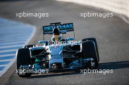 Lewis Hamilton (GBR) Mercedes AMG F1 W05. 30.01.2014. Formula One Testing, Day Three, Jerez, Spain.