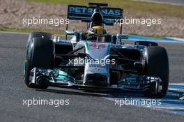 Lewis Hamilton (GBR) Mercedes AMG F1 W05. 30.01.2014. Formula One Testing, Day Three, Jerez, Spain.