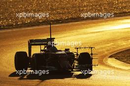 Fernando Alonso (ESP) Ferrari F14-T running sensor equipment. 30.01.2014. Formula One Testing, Day Three, Jerez, Spain.