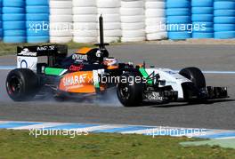 Nico Hulkenberg (GER), Sahara Force India  30.01.2014. Formula One Testing, Day Three, Jerez, Spain.