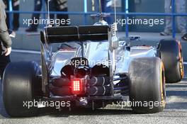 Jenson Button (GBR) McLaren MP4-29 rear suspension blockers detail. 30.01.2014. Formula One Testing, Day Three, Jerez, Spain.
