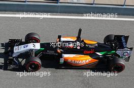Nico Hulkenberg (GER) Sahara Force India F1 VJM07. 30.01.2014. Formula One Testing, Day Three, Jerez, Spain.