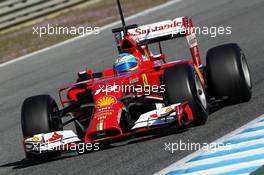 Fernando Alonso (ESP) Ferrari F14-T. 30.01.2014. Formula One Testing, Day Three, Jerez, Spain.