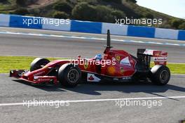 Fernando Alonso (ESP) Ferrari F14-T. 30.01.2014. Formula One Testing, Day Three, Jerez, Spain.