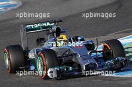 Lewis Hamilton (GBR) Mercedes AMG F1 W05. 30.01.2014. Formula One Testing, Day Three, Jerez, Spain.
