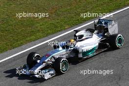 Lewis Hamilton (GBR) Mercedes AMG F1 W05. 30.01.2014. Formula One Testing, Day Three, Jerez, Spain.
