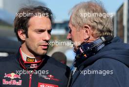 Jean-Eric Vergne (FRA), Scuderia Toro Rosso  and Dr Helmut Marko (AUT) Red Bull Motorsport Consultant  30.01.2014. Formula One Testing, Day Three, Jerez, Spain.