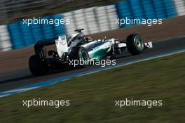 Lewis Hamilton (GBR) Mercedes AMG F1 W05. 30.01.2014. Formula One Testing, Day Three, Jerez, Spain.