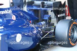 Felipe Massa (BRA) Williams FW36 - rear suspension, rear wing and exhaust detail. 30.01.2014. Formula One Testing, Day Three, Jerez, Spain.