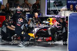 Sebastian Vettel (GER) Red Bull Racing RB10. 28.01.2014. Formula One Testing, Day One, Jerez, Spain.