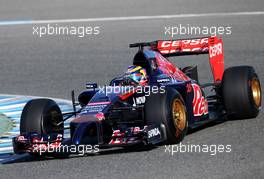 Jean-Eric Vergne (FRA), Scuderia Toro Rosso   28.01.2014. Formula One Testing, Day One, Jerez, Spain.
