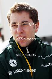 Robin Frijns (NLD) Caterham Test and Reserve Driver. 28.01.2014. Formula One Testing, Day One, Jerez, Spain.
