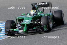 Marcus Ericsson (SWE), Caterham F1 Team  28.01.2014. Formula One Testing, Day One, Jerez, Spain.