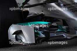 The unveiling of the new Mercedes AMG F1 W05 - front wing detail. 28.01.2014. Formula One Testing, Day One, Jerez, Spain.