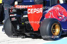Jean-Eric Vergne (FRA) Scuderia Toro Rosso STR9 rear wing and rear diffuser detail. 28.01.2014. Formula One Testing, Day One, Jerez, Spain.