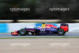 Sebastian Vettel (GER) Red Bull Racing RB10. 28.01.2014. Formula One Testing, Day One, Jerez, Spain.