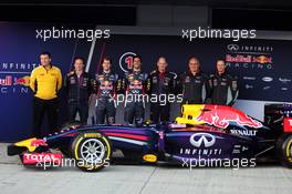 The unveiling of the Red Bull Racing RB10. 28.01.2014. Formula One Testing, Day One, Jerez, Spain.