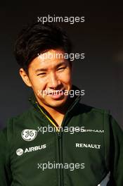 Kamui Kobayashi (JPN) Caterham. 28.01.2014. Formula One Testing, Day One, Jerez, Spain.