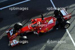 Kimi Raikkonen (FIN) Ferrari F14-T leaves the pits. 28.01.2014. Formula One Testing, Day One, Jerez, Spain.