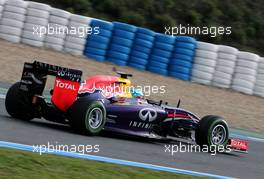 Sebastian Vettel (GER), Red Bull Racing  28.01.2014. Formula One Testing, Day One, Jerez, Spain.