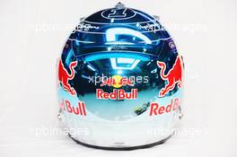 The helmet of Sebastian Vettel (GER) Red Bull Racing. 28.01.2014. Formula One Testing, Day One, Jerez, Spain.