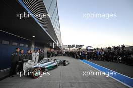 The new Mercedes AMG F1 W05 is unveiled. 28.01.2014. Formula One Testing, Day One, Jerez, Spain.