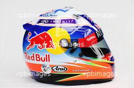 The helmet of Daniel Ricciardo (AUS) Red Bull Racing. 28.01.2014. Formula One Testing, Day One, Jerez, Spain.