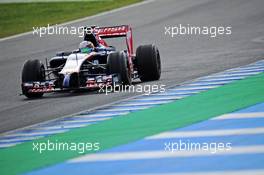 Jean-Eric Vergne (FRA) Scuderia Toro Rosso STR9. 28.01.2014. Formula One Testing, Day One, Jerez, Spain.