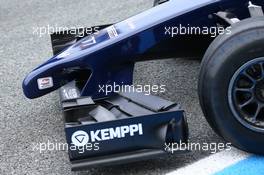 Williams FW36 front wing and nosecone detail. 28.01.2014. Formula One Testing, Day One, Jerez, Spain.