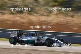 Lewis Hamilton (GBR) Mercedes AMG F1 W05. 28.01.2014. Formula One Testing, Day One, Jerez, Spain.