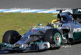 Lewis Hamilton (GBR), Mercedes AMG F1 Team  28.01.2014. Formula One Testing, Day One, Jerez, Spain.