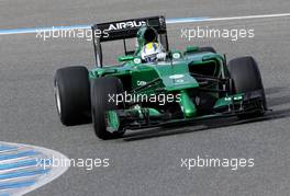 Marcus Ericsson (SWE), Caterham F1 Team  28.01.2014. Formula One Testing, Day One, Jerez, Spain.