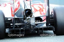 Kimi Raikkonen (FIN) Ferrari F14-T rear diffuser detail. 29.01.2014. Formula One Testing, Day Two, Jerez, Spain.