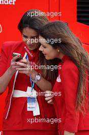 Santander Girls. 29.01.2014. Formula One Testing, Day Two, Jerez, Spain.