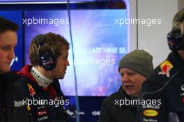 Sebastian Vettel (GER) Red Bull Racing with his father Norbert Vettel (GER). 29.01.2014. Formula One Testing, Day Two, Jerez, Spain.