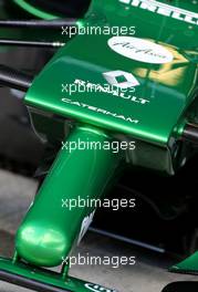Caterham F1 Team front nose 29.01.2014. Formula One Testing, Day Two, Jerez, Spain.