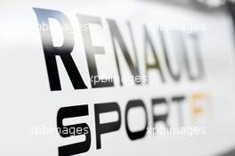 Renault F1 Sport logo. 29.01.2014. Formula One Testing, Day Two, Jerez, Spain.