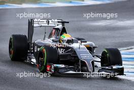 Esteban Gutierrez (MEX), Sauber F1 Team  29.01.2014. Formula One Testing, Day Two, Jerez, Spain.