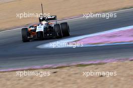 Sergio Perez (MEX) Sahara Force India F1 VJM07. 29.01.2014. Formula One Testing, Day Two, Jerez, Spain.