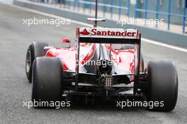 Kimi Raikkonen (FIN) Ferrari F14-T rear diffuser. 29.01.2014. Formula One Testing, Day Two, Jerez, Spain.