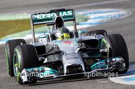 Nico Rosberg (GER) Mercedes AMG F1 W05. 29.01.2014. Formula One Testing, Day Two, Jerez, Spain.