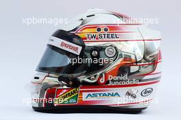 The helmet of Daniel Juncadella (ESP) Sahara Force India F1 Team Test and Reserve Driver. 29.01.2014. Formula One Testing, Day Two, Jerez, Spain.