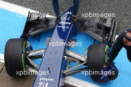 Williams FW36 front wing, nosecone and front suspension detail. 29.01.2014. Formula One Testing, Day Two, Jerez, Spain.