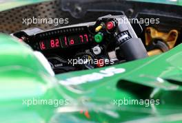 Steering wheels of Marcus Ericsson (SWE), Caterham F1 Team  29.01.2014. Formula One Testing, Day Two, Jerez, Spain.